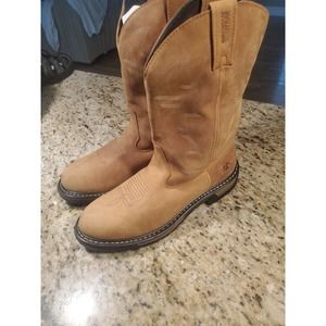 Rocky® Men's Original Ride Branson Roper Waterproof Tan Boot 13 M